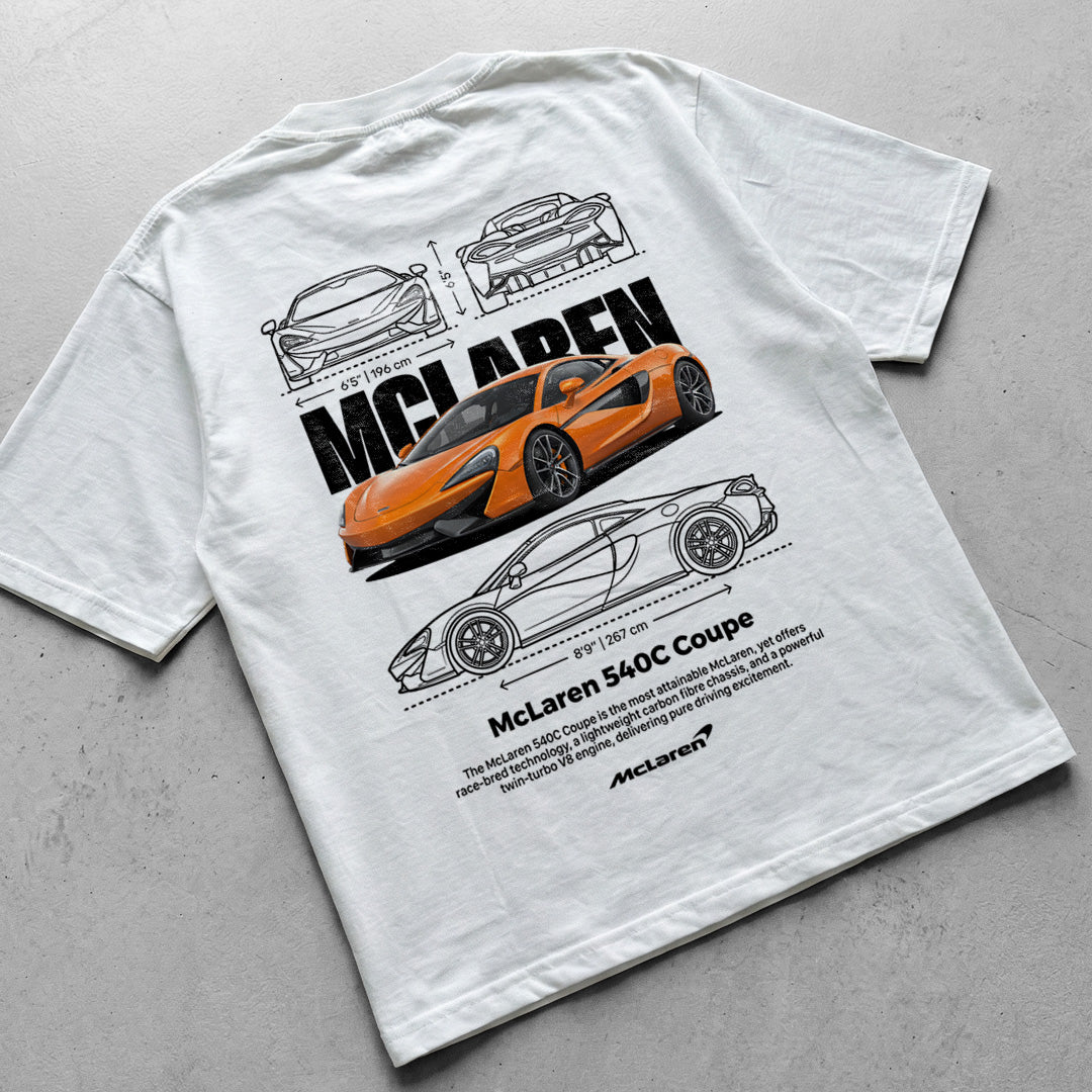 Car t-shirt design Mclaren 540C