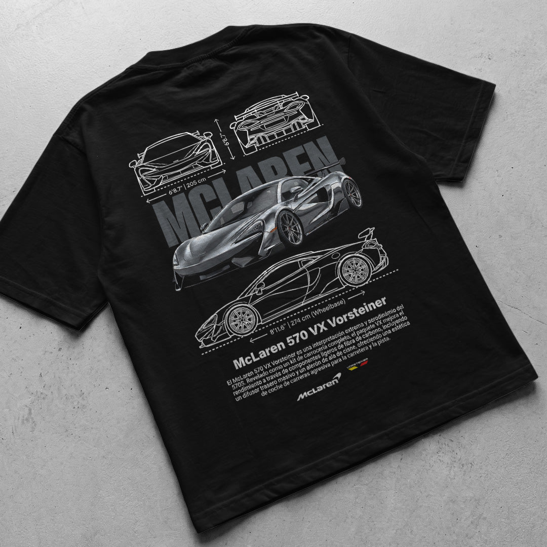Car t-shirt design Mclaren 570VX vorsteiner