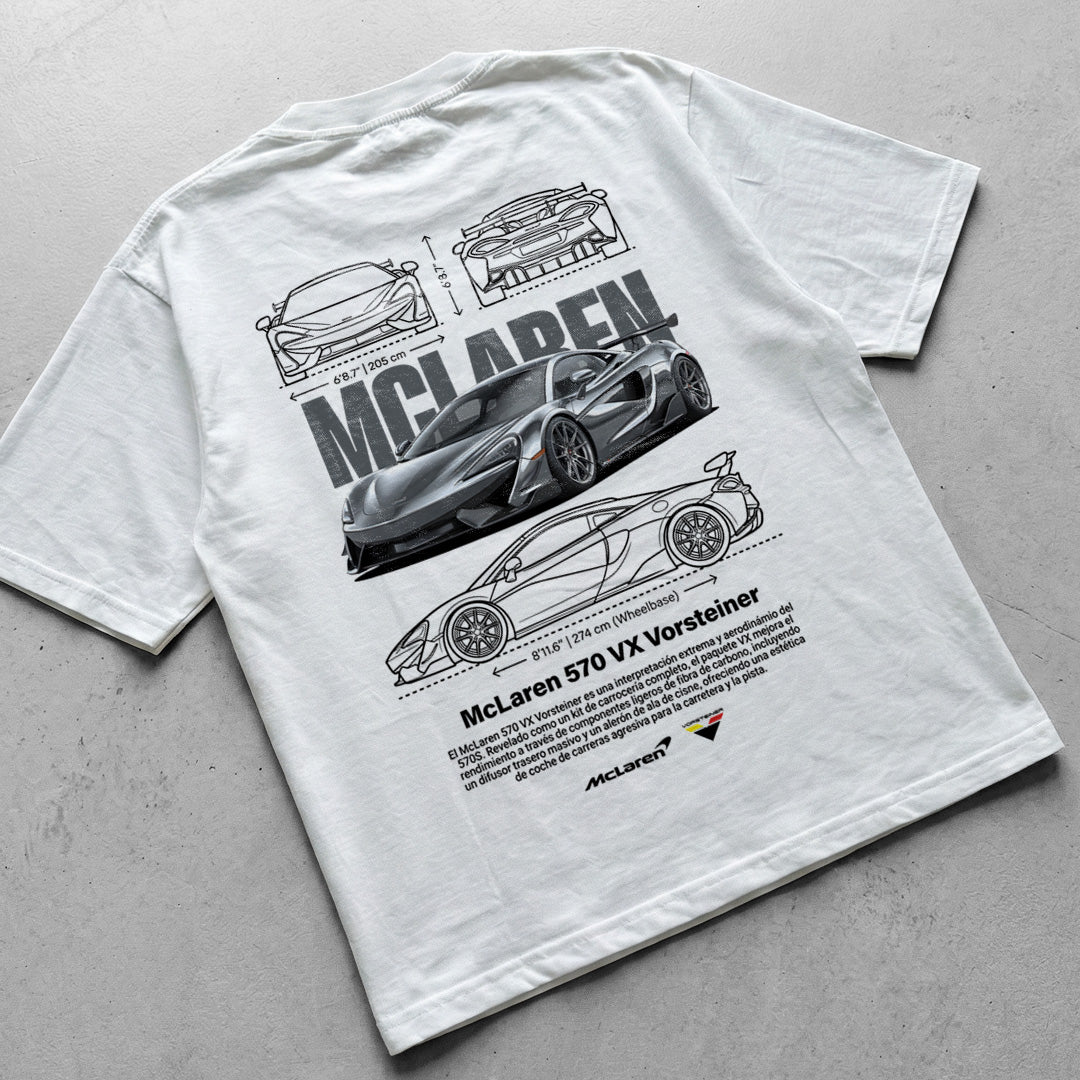 Car t-shirt design Mclaren 570VX vorsteiner