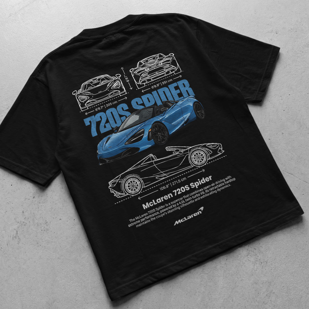 Car t-shirt design Mclaren 720s spider