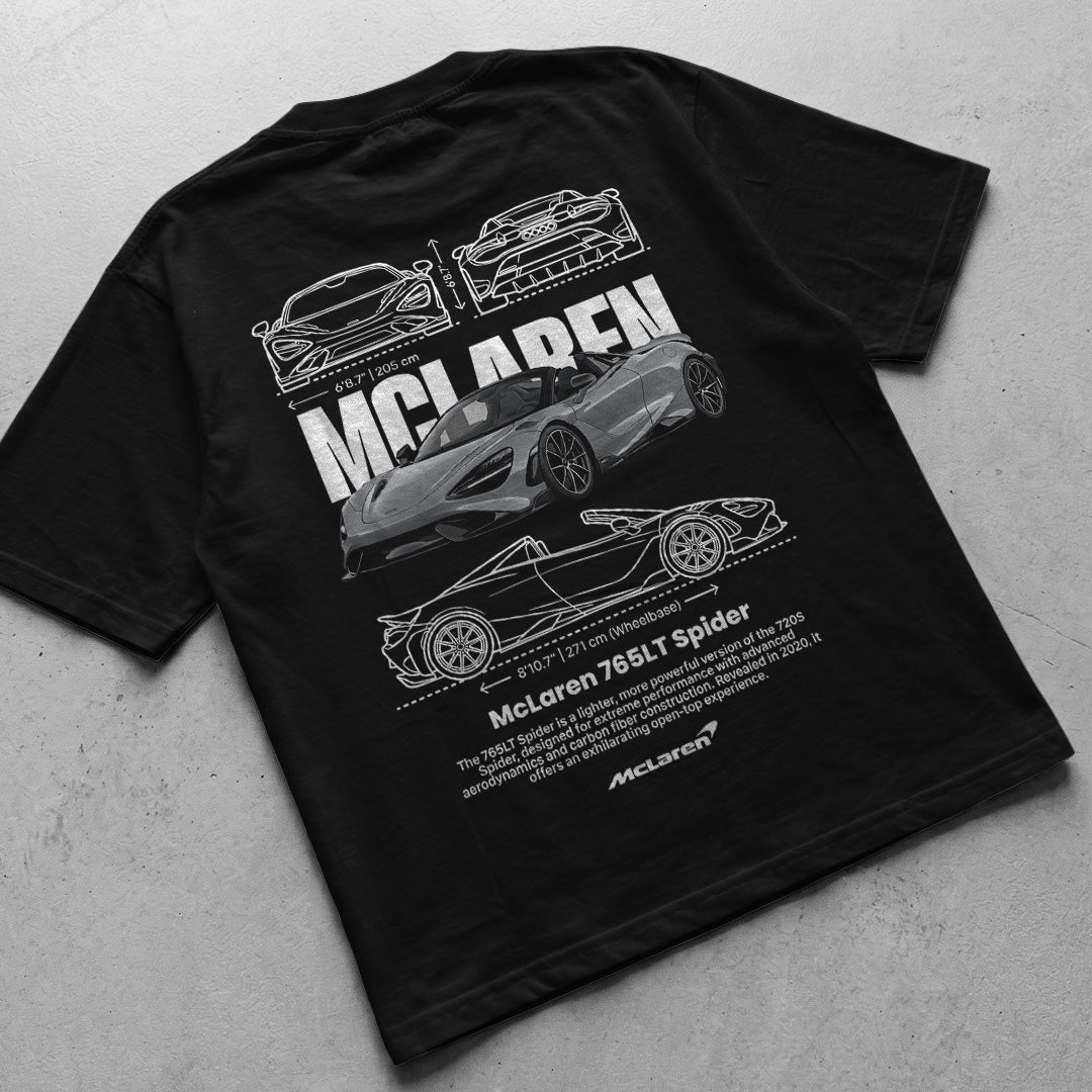 Car t-shirt design Mclaren 765LT