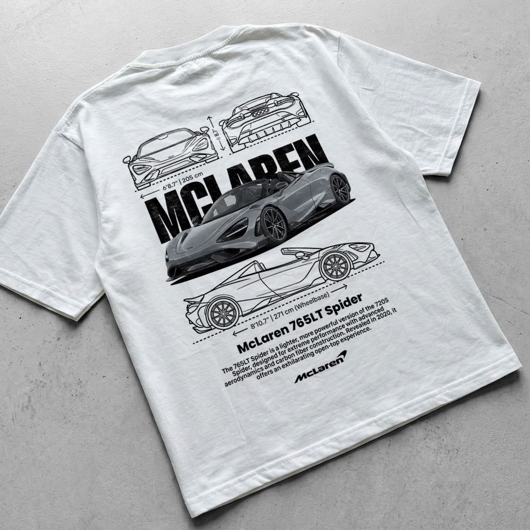 Car t-shirt design Mclaren 765LT