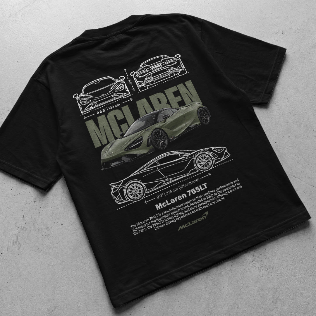 Car t-shirt design Mclaren 765LT