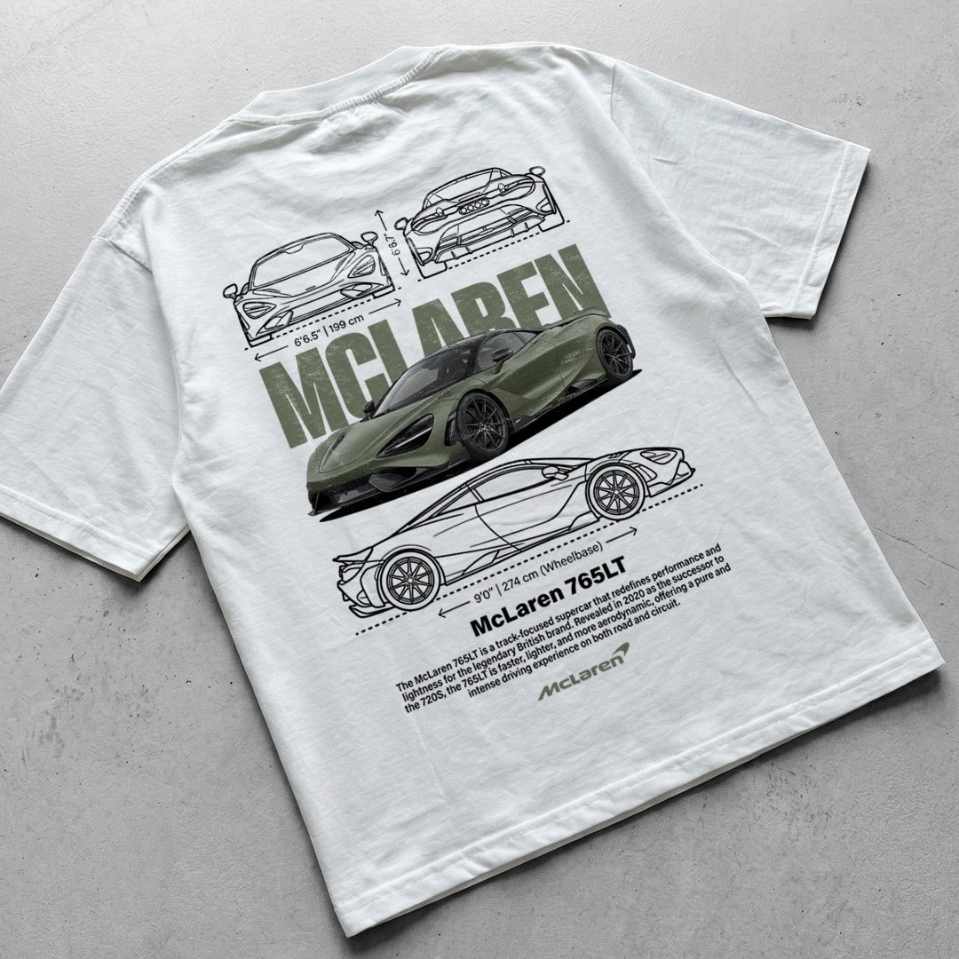 Car t-shirt design Mclaren 765LT
