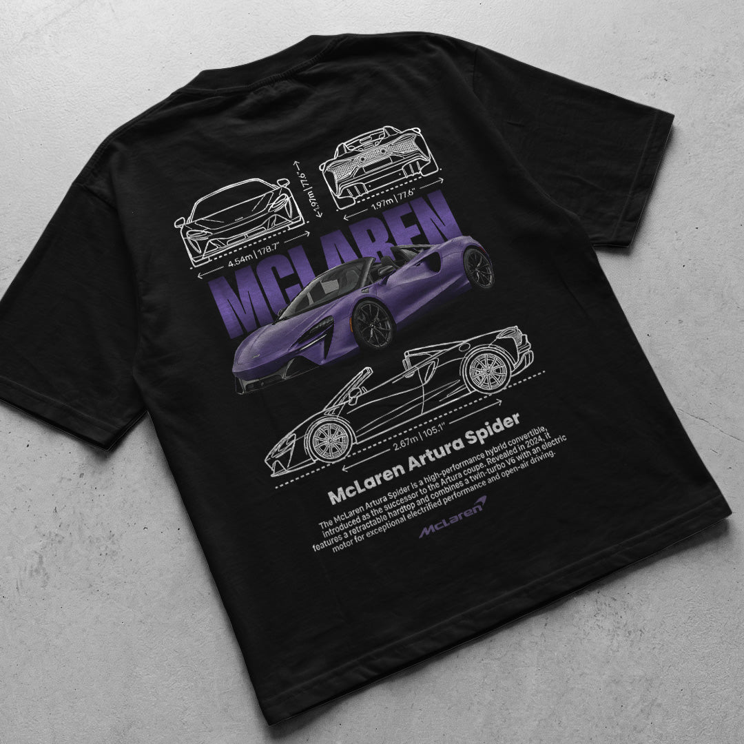 Car t-shirt design Mclaren Artura spider