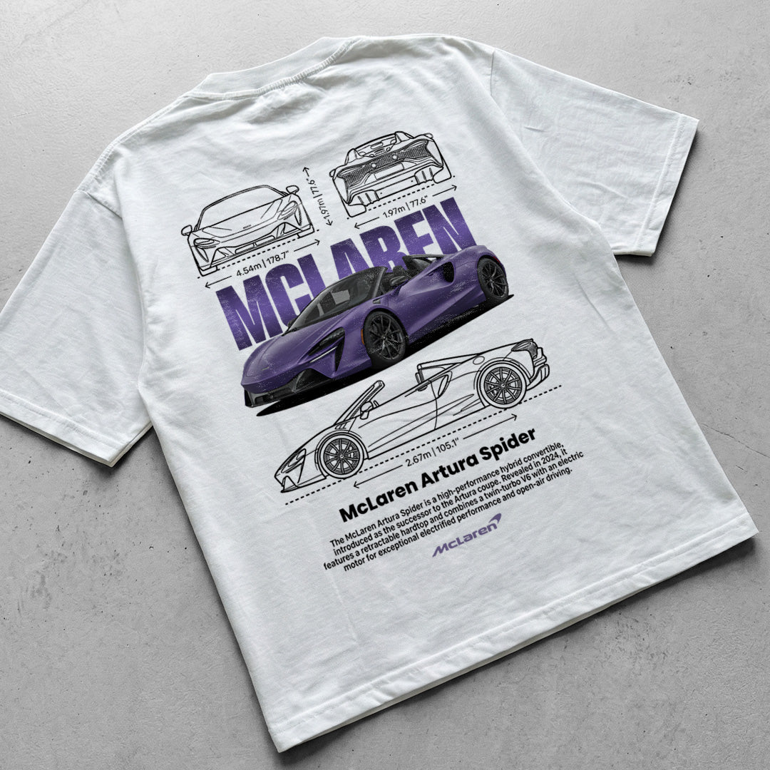 Car t-shirt design Mclaren Artura spider