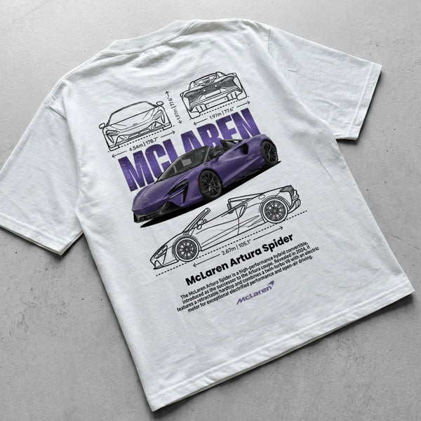 Car t-shirt design Mclaren Artura spider