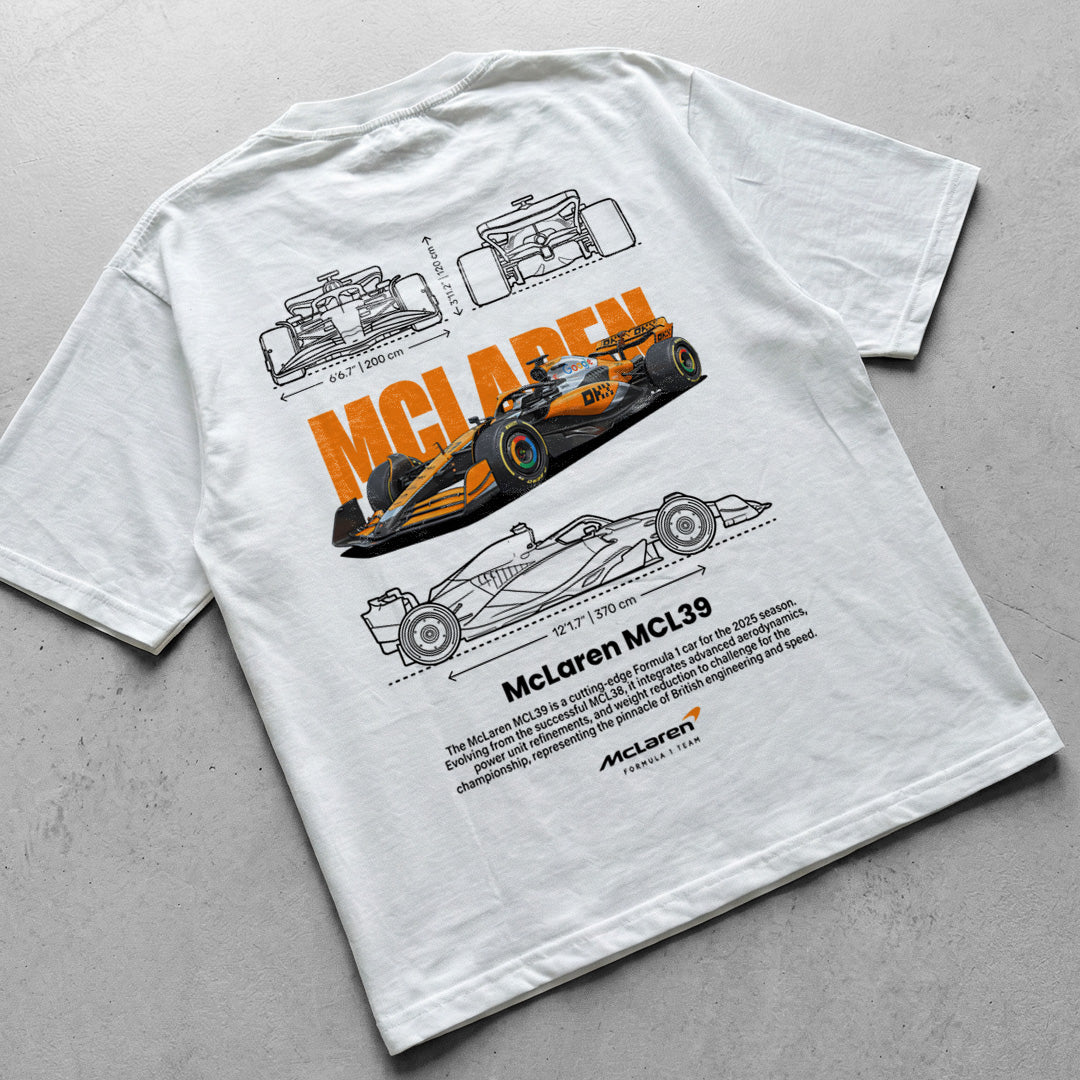 Car t-shirt design McLaren MCL39 scuderia