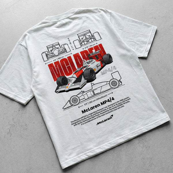 Car t-shirt design Mclaren Mp4/4