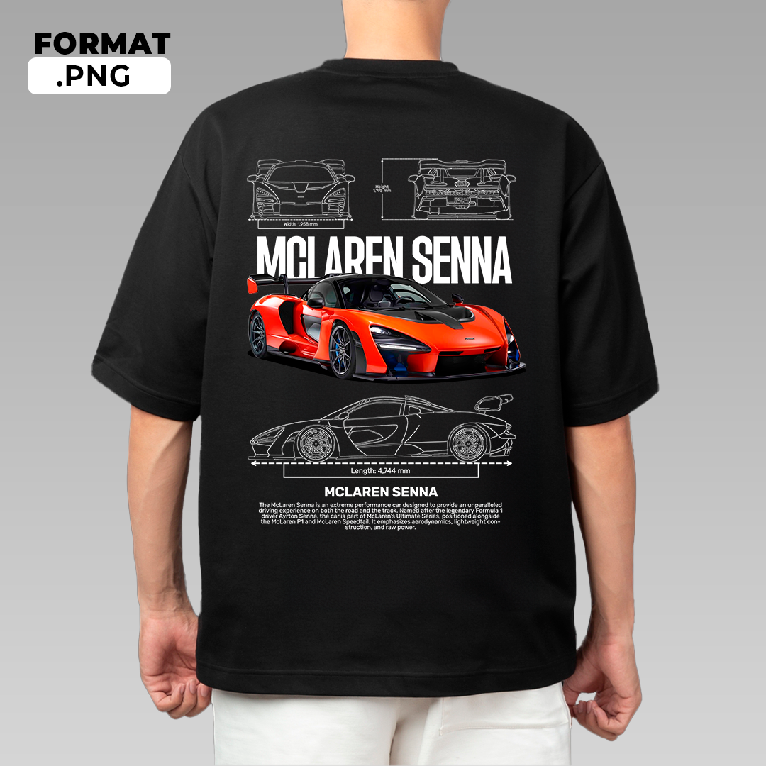 Mclaren Senna - T-shirt design