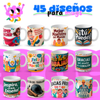 45 diseños para mugs / templates for mugs