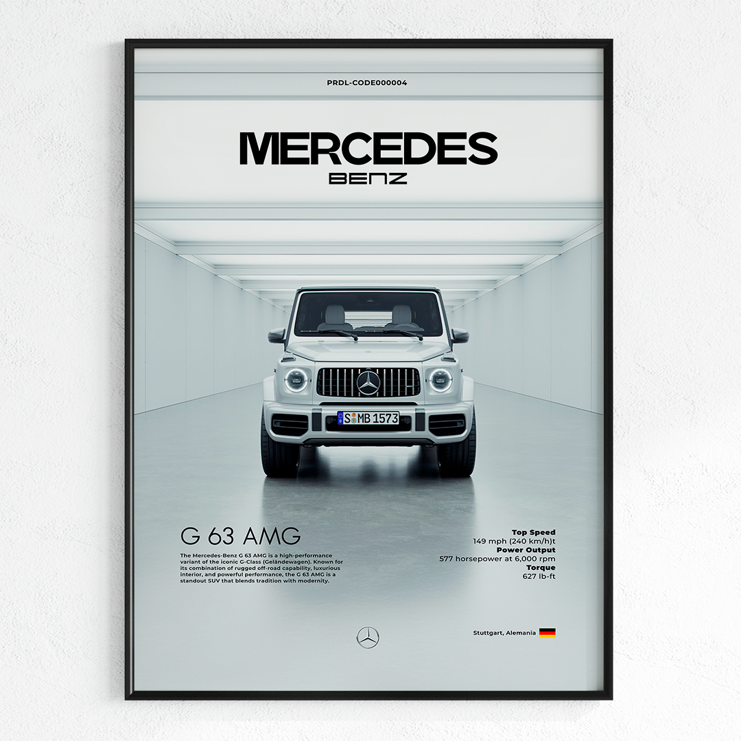 Car poster for printing