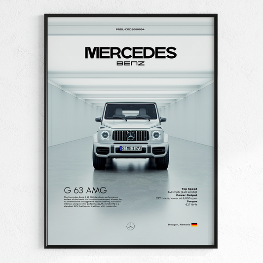 Mercedes-Benz C63 AMG poster for printing