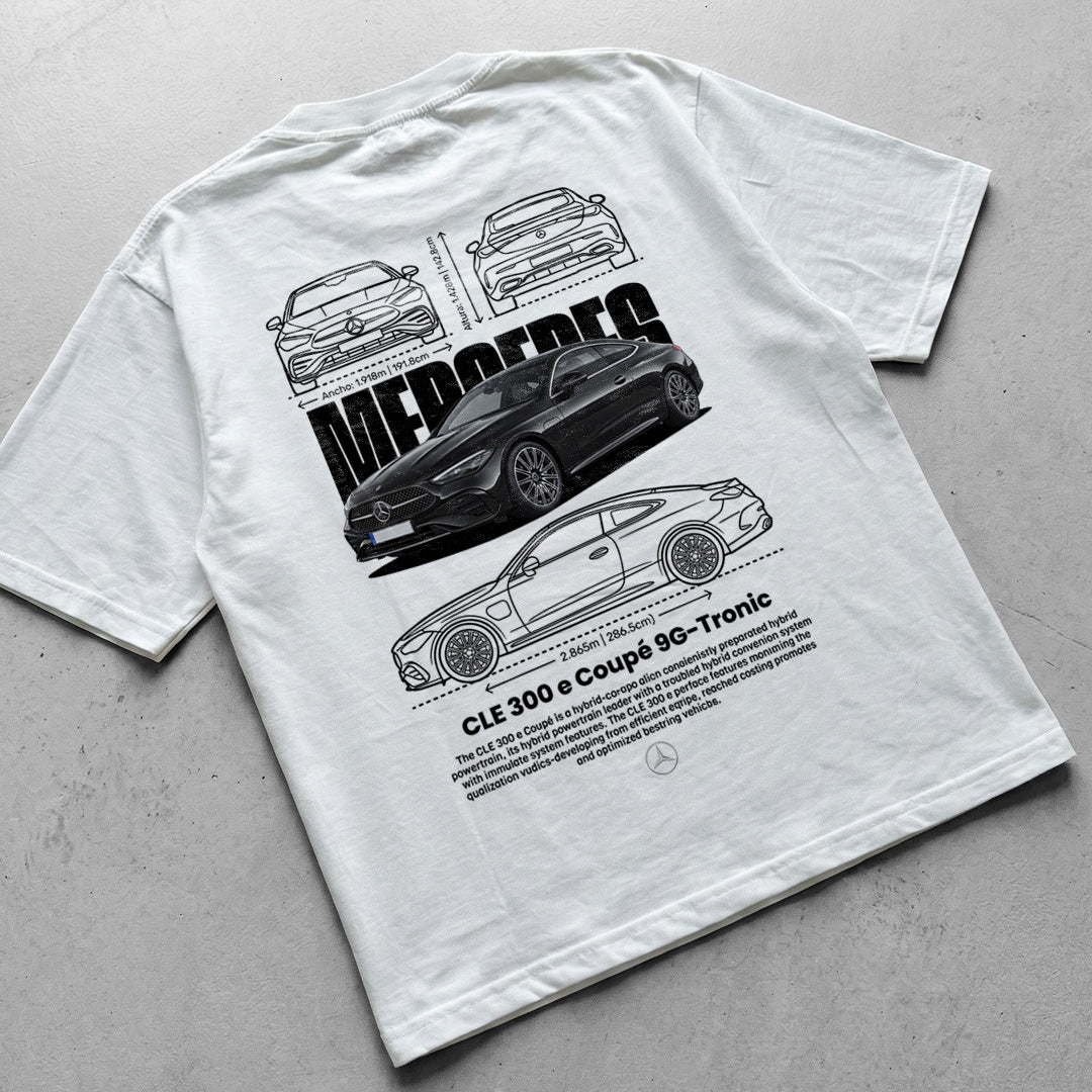 Car t-shirt design Mercedes Benz CLE 300 E