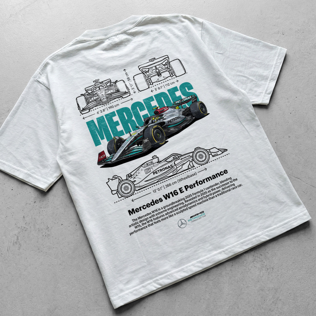 Car t-shirt design Mercedes W16