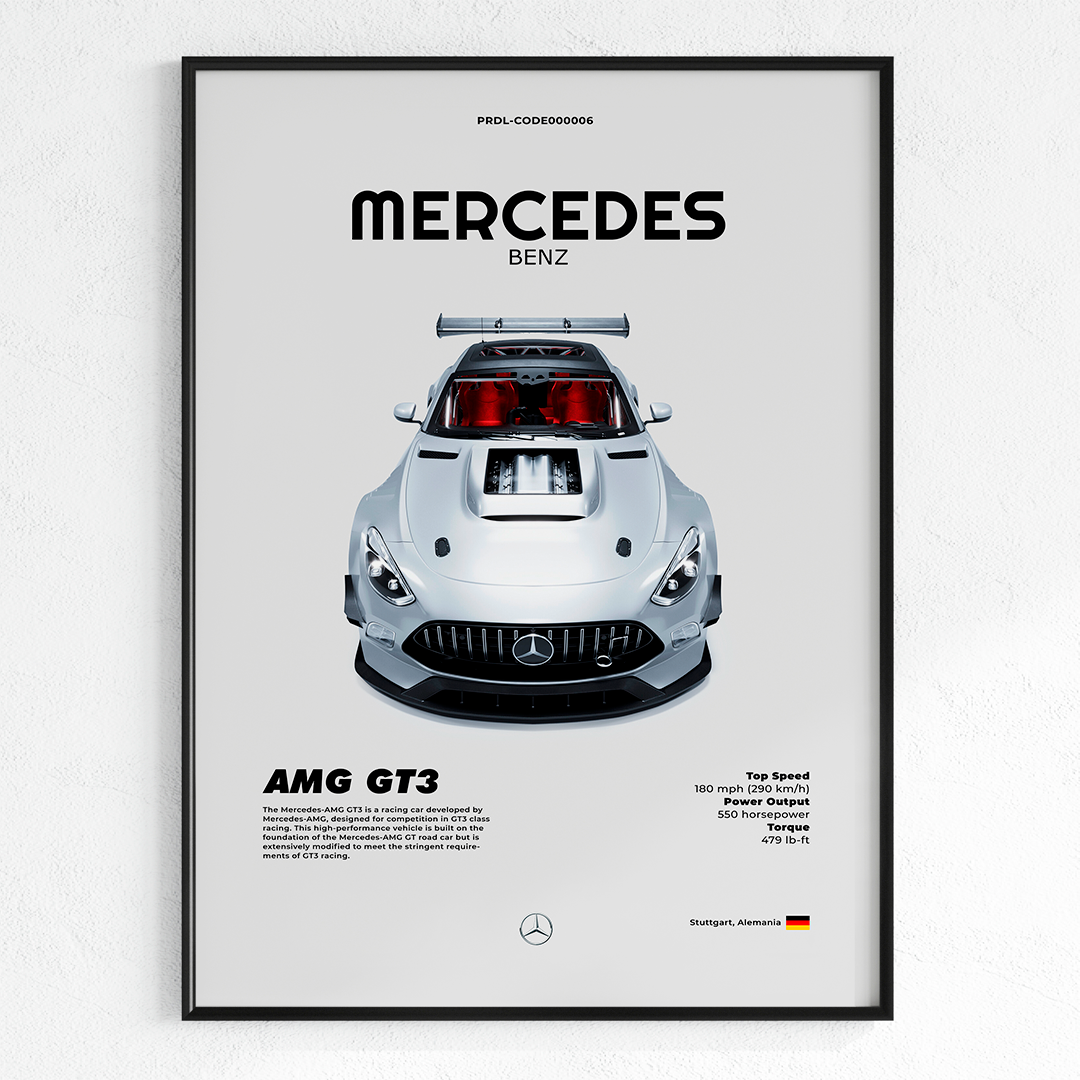 Mercedes-Benz AMG GT3 poster for printing – Pardell