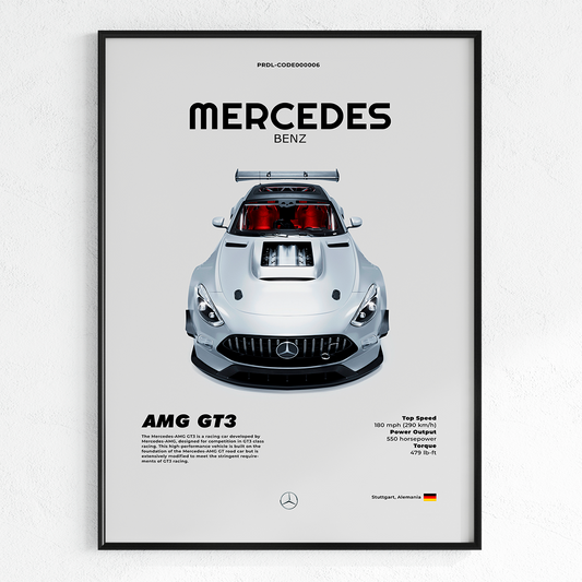 Mercedes-Benz AMG GT3 poster for printing