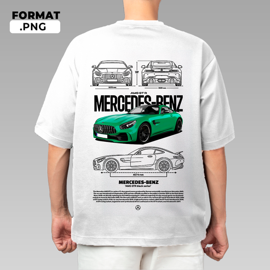 Mercedes-Benz AMG GT R - T-shirt design