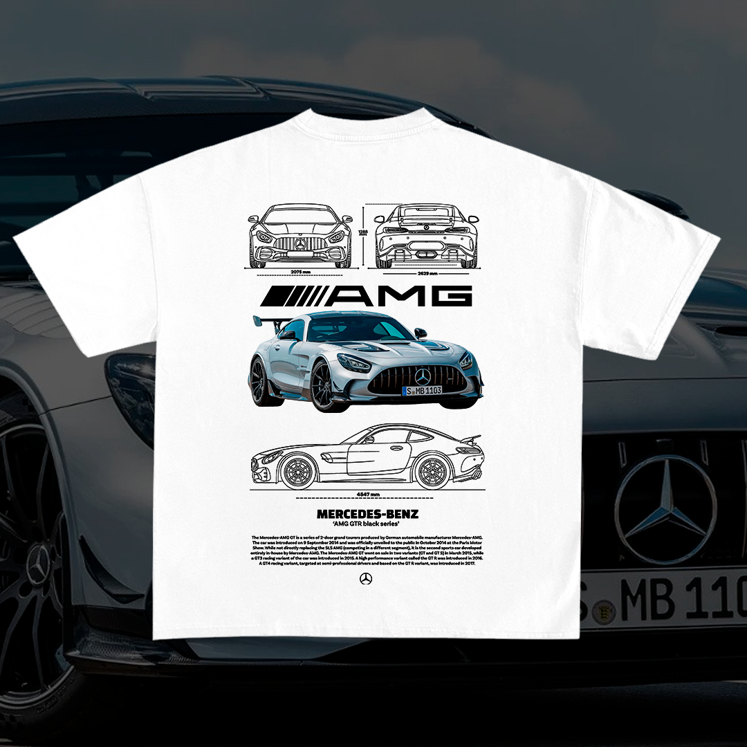 Mercedes-Benz AMG GTR black seris t-shirt design