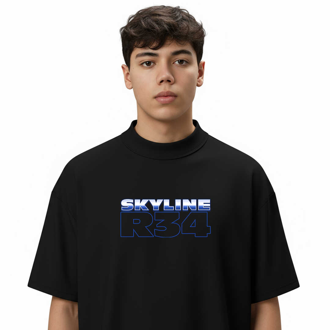 Plantilla Nissan Skyline GTR R34 - t-shirt design