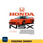 Template car Honda Acura NSX t-shirt design