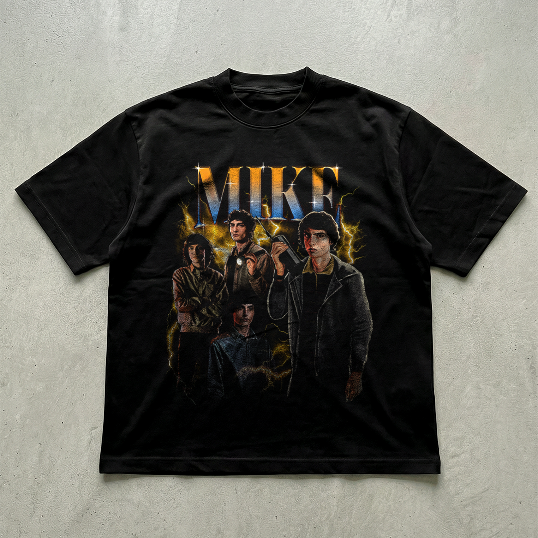 FREE Halftone Mike Stranger things t-shirt design