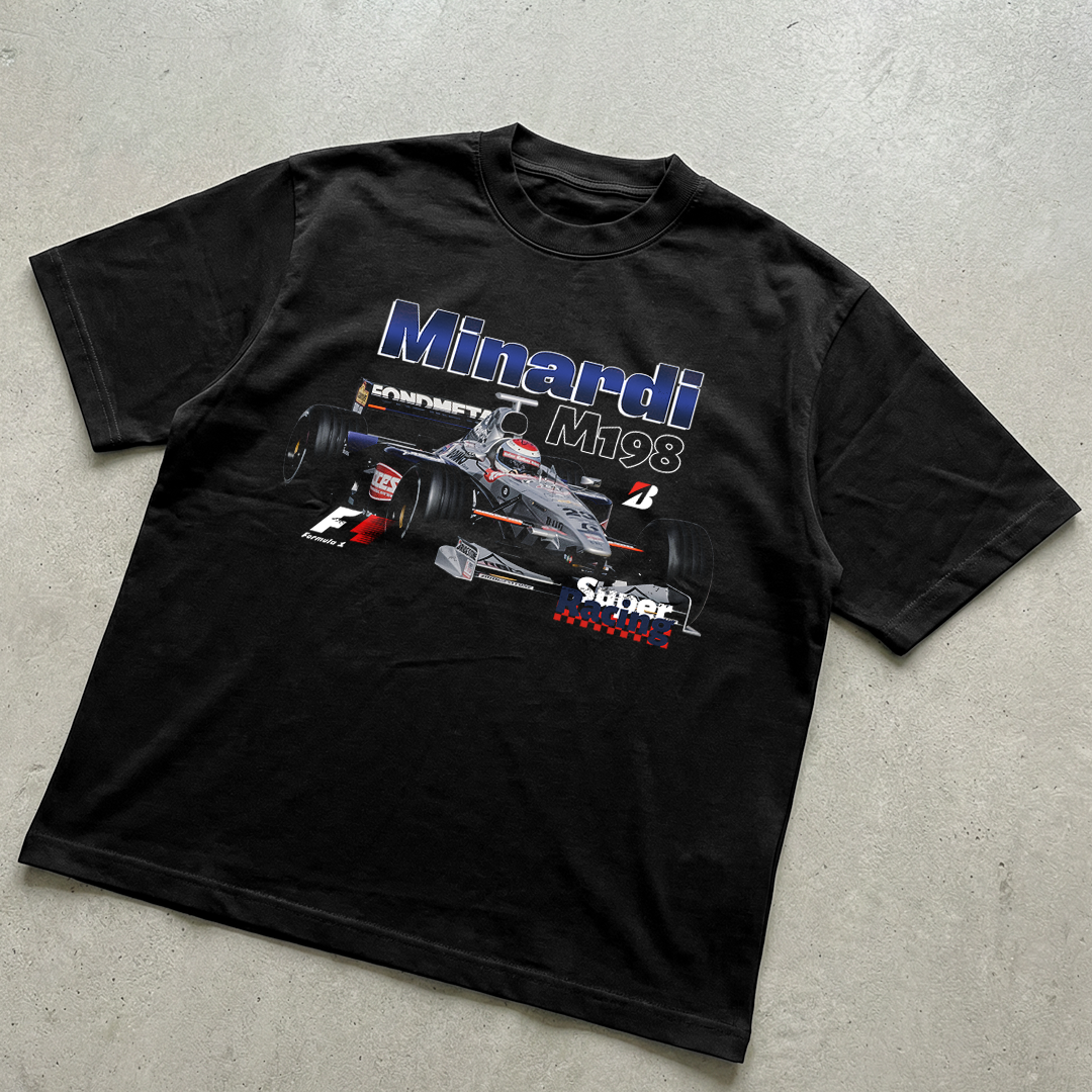 Vintage Formula 1 t-shirt design Minardi M198