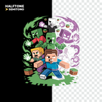 Minecraft Characters - digital file png