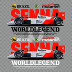 Ayrton Senna World Legend t-shirt design download