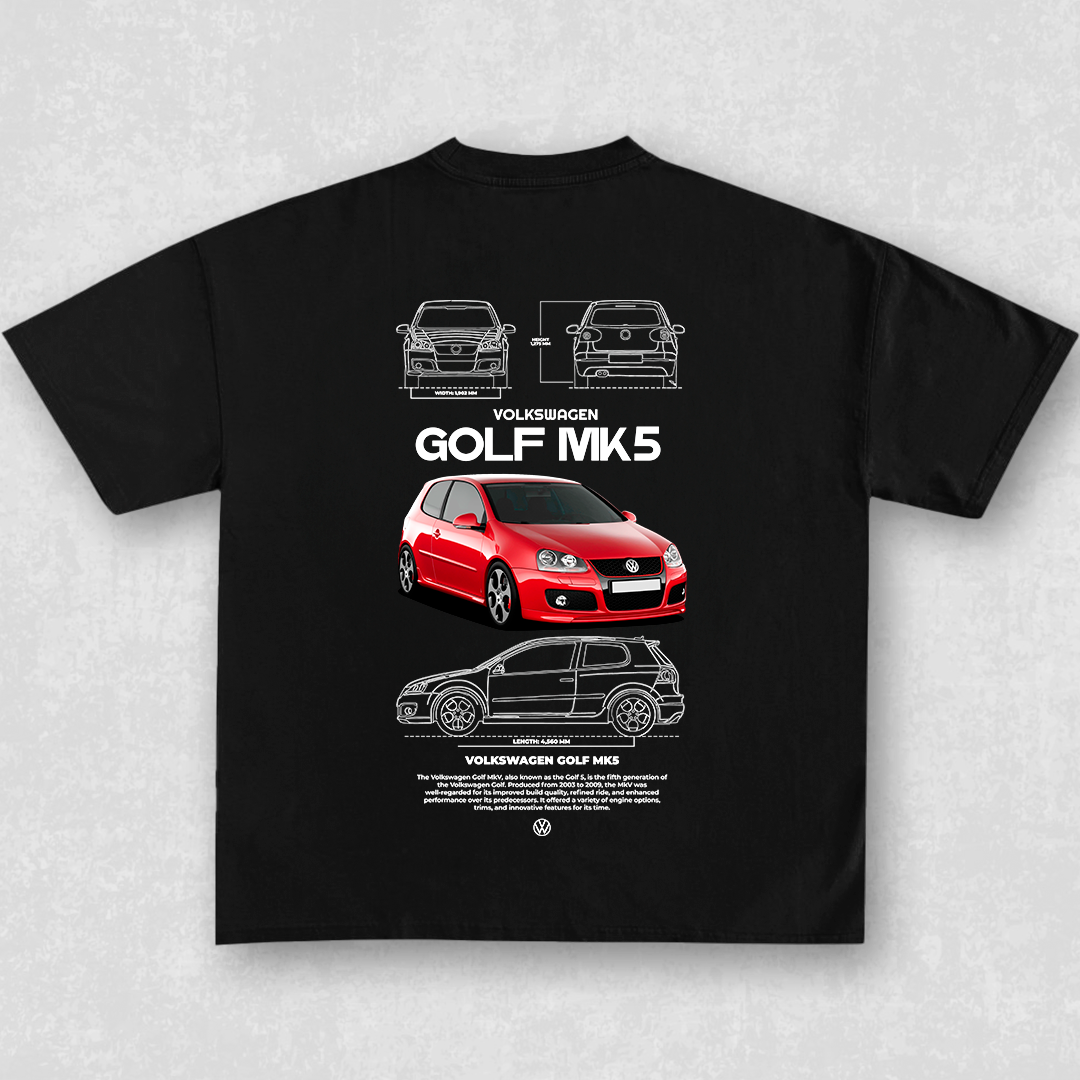 Volkswagen Golf MK5 - t-shirt design