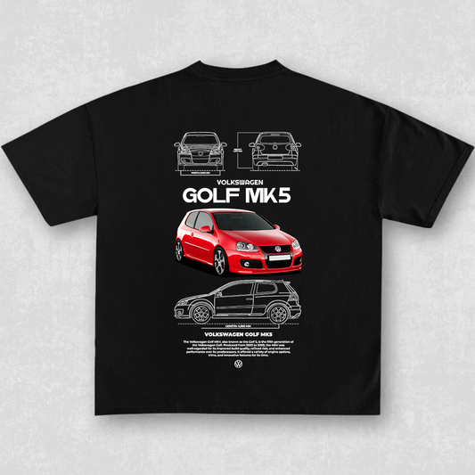 Volkswagen Golf MK5 - t-shirt design