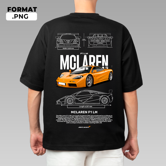 Mclaren F1 LM - T-shirt design