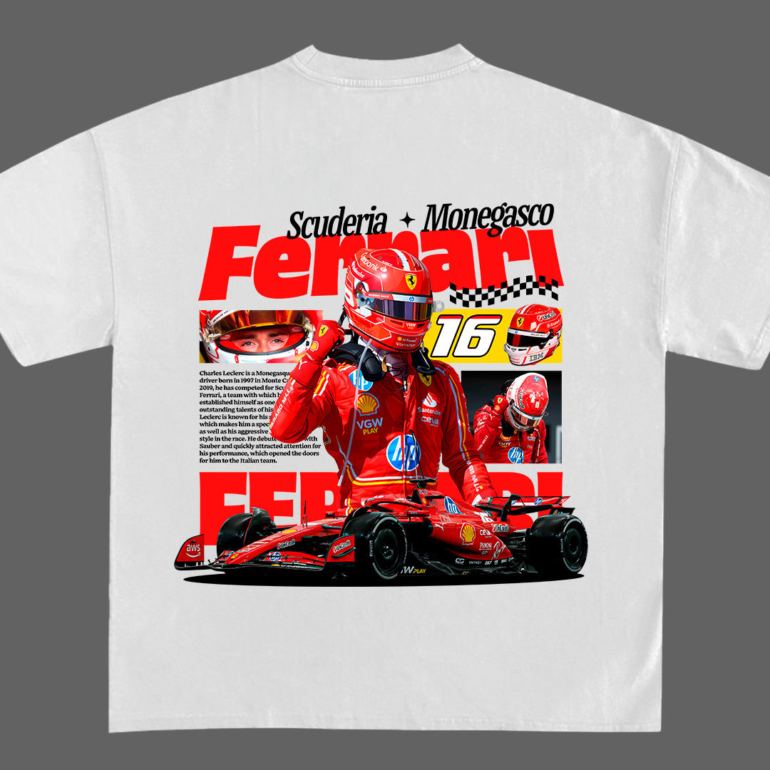 16 LEC Driver Grand Prix vibes - t-shirt design