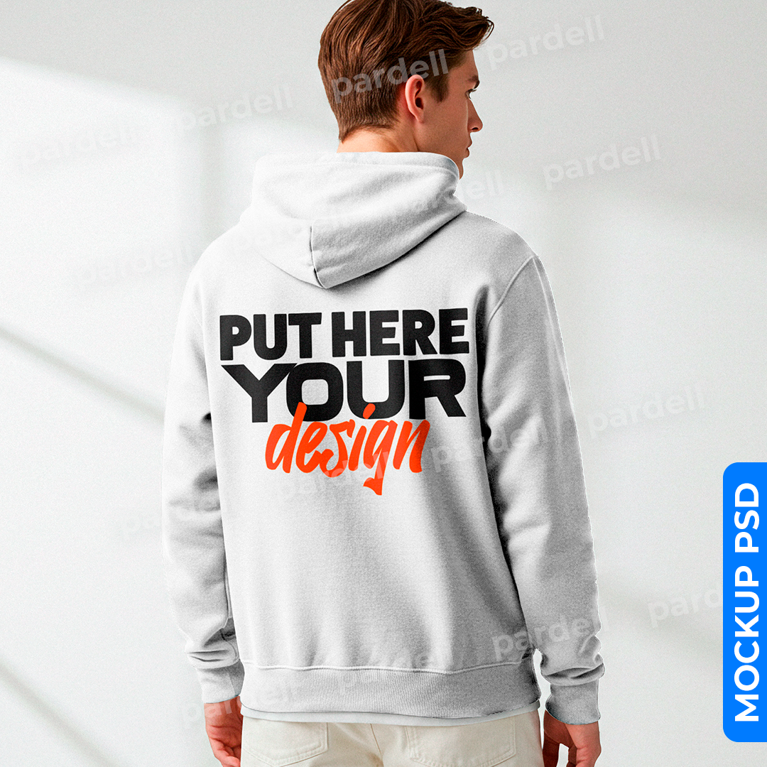 Hoodie Mockup Customisable PSD