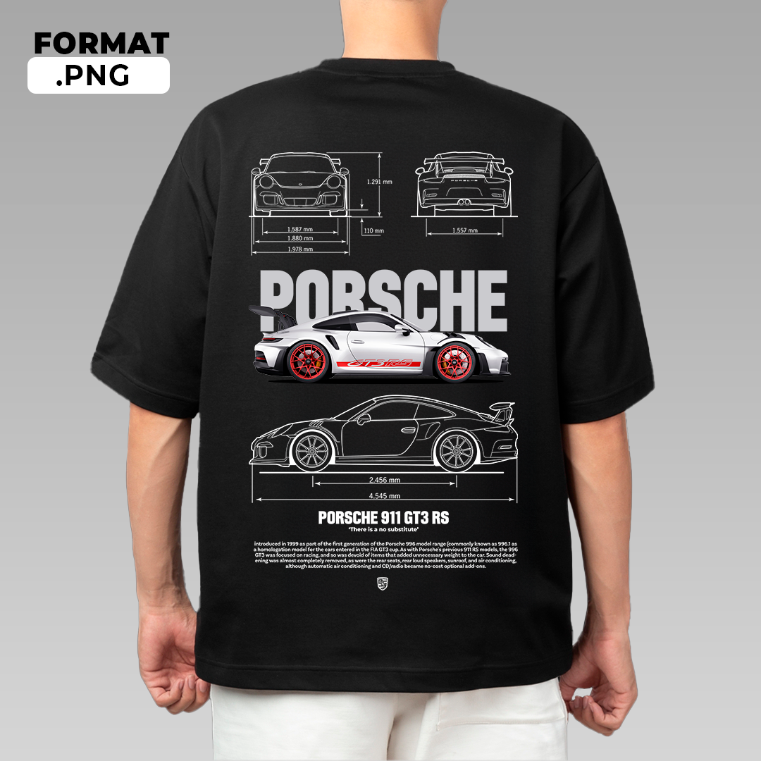 Porsche 911 GT3 rs 2023 - T-shirt design