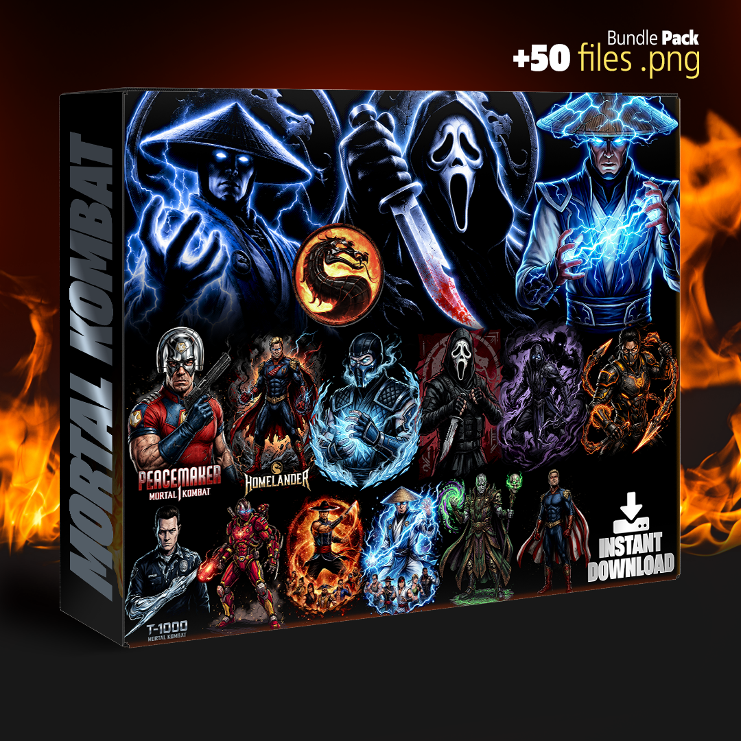 Fighters collection bundle pack for print DTF halftones