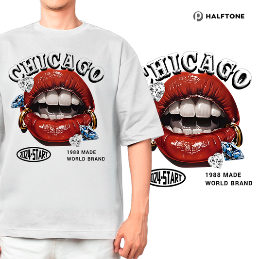 Chicago graphic illustration t-shirt design