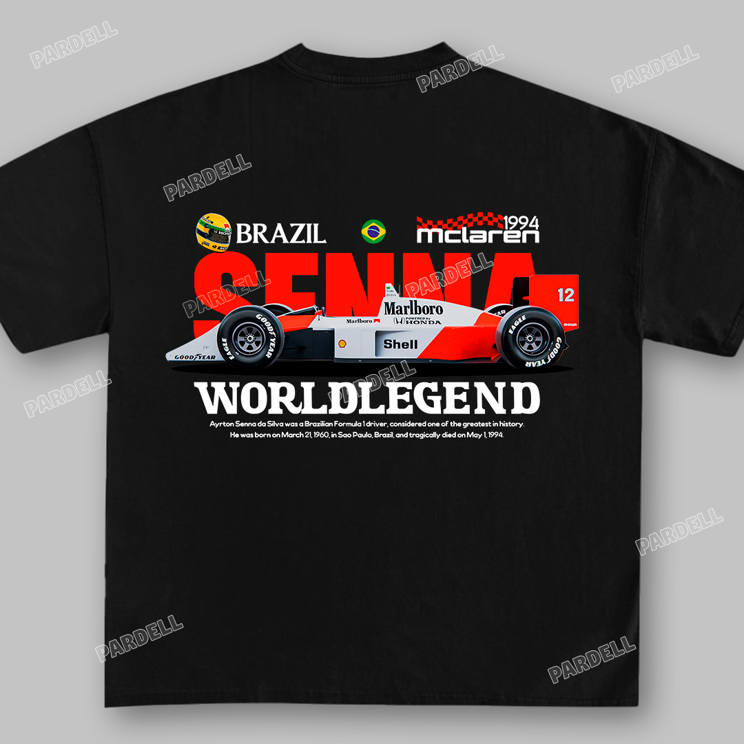 Ayrton Senna World Legend t-shirt design download