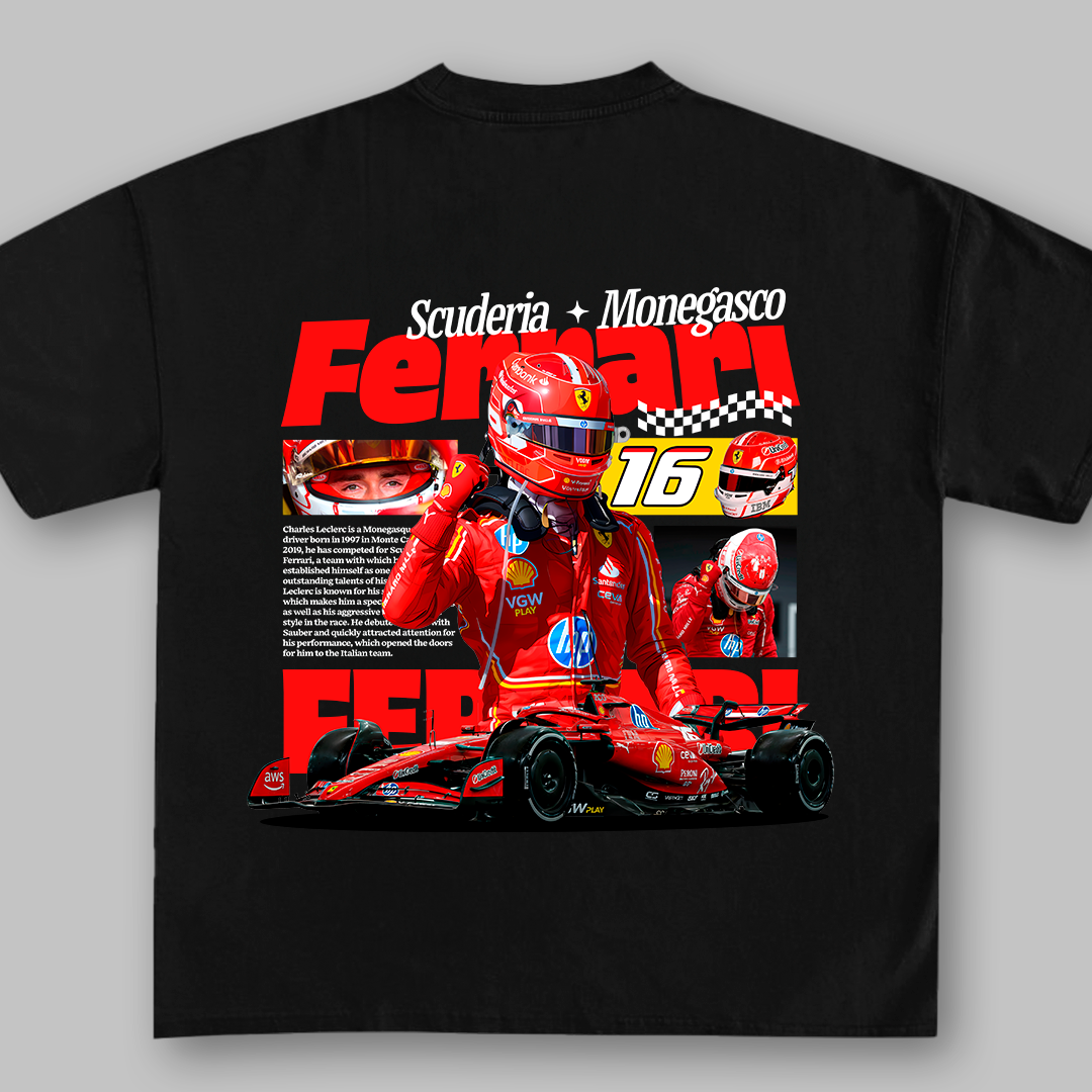 16 LEC Driver Grand Prix vibes - t-shirt design