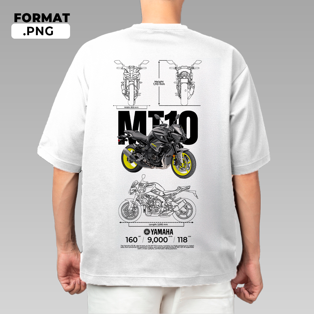 Yamaha MT-10 - T-shirt design