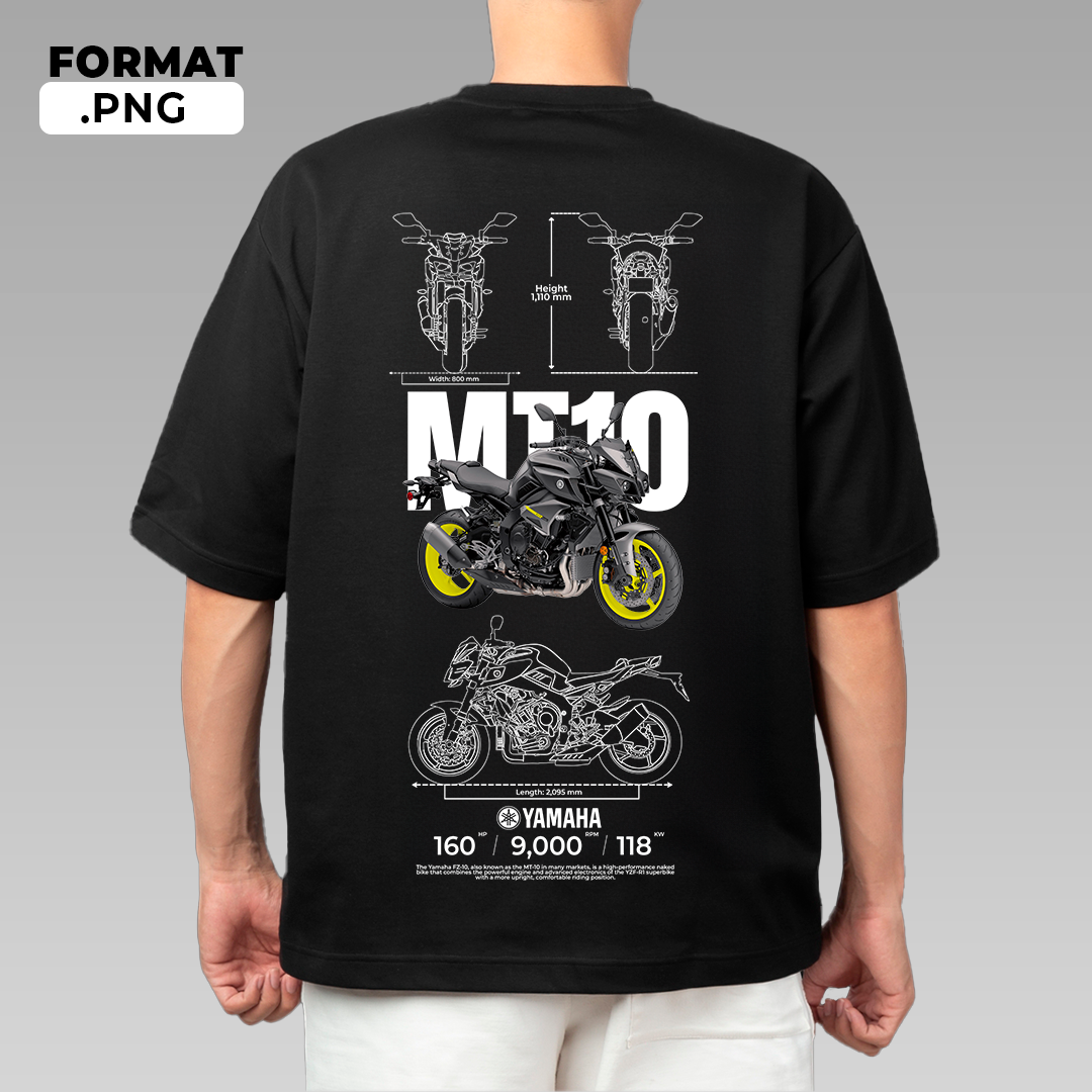 Yamaha MT-10 - T-shirt design