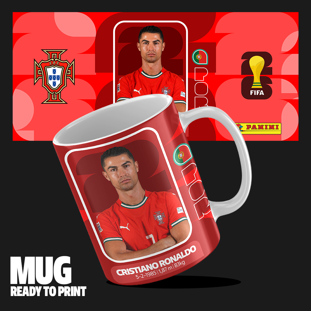 Football player designs for MUGS WC 2026