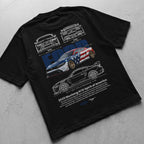 Car t-shirt design Ford mustang GTD spirit of america