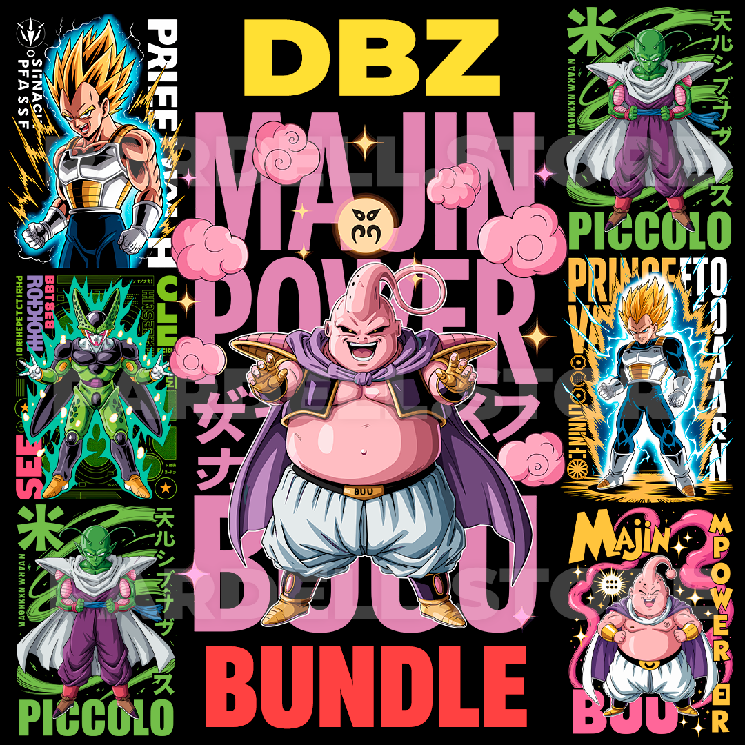 Digital illustration T-shirt design – Japanese pop culture inspired