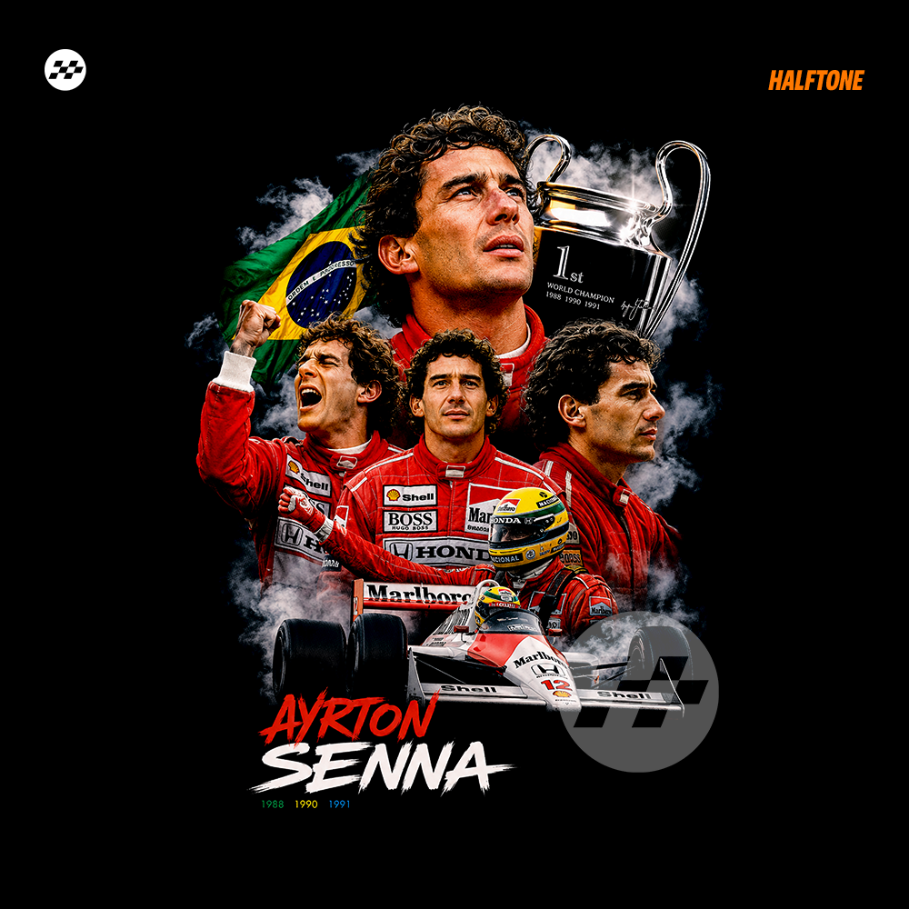 Digital File - A. Senna t-shirt design