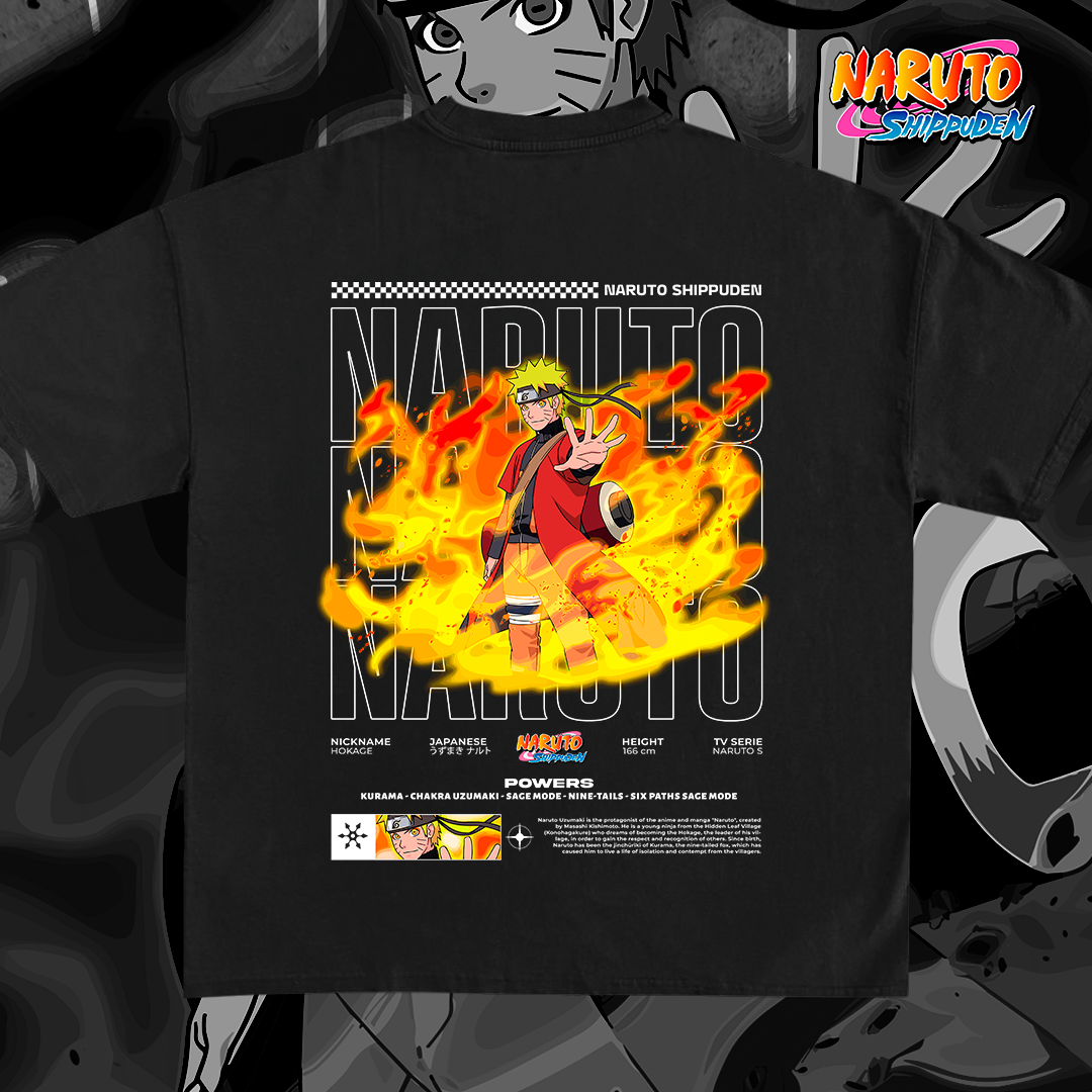 Naruto Shippuden Anime - T-shirt design