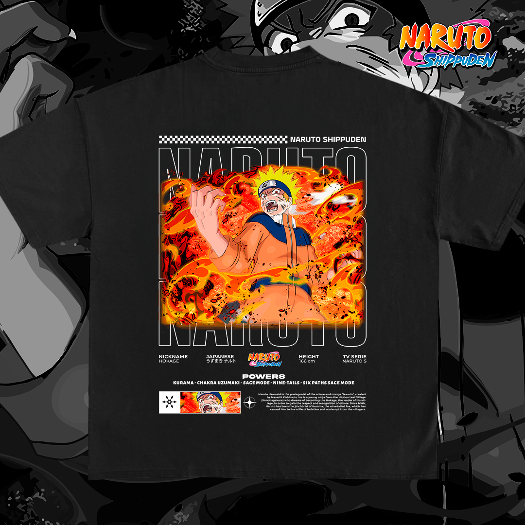 Naruto Shippuden Anime - T-shirt design