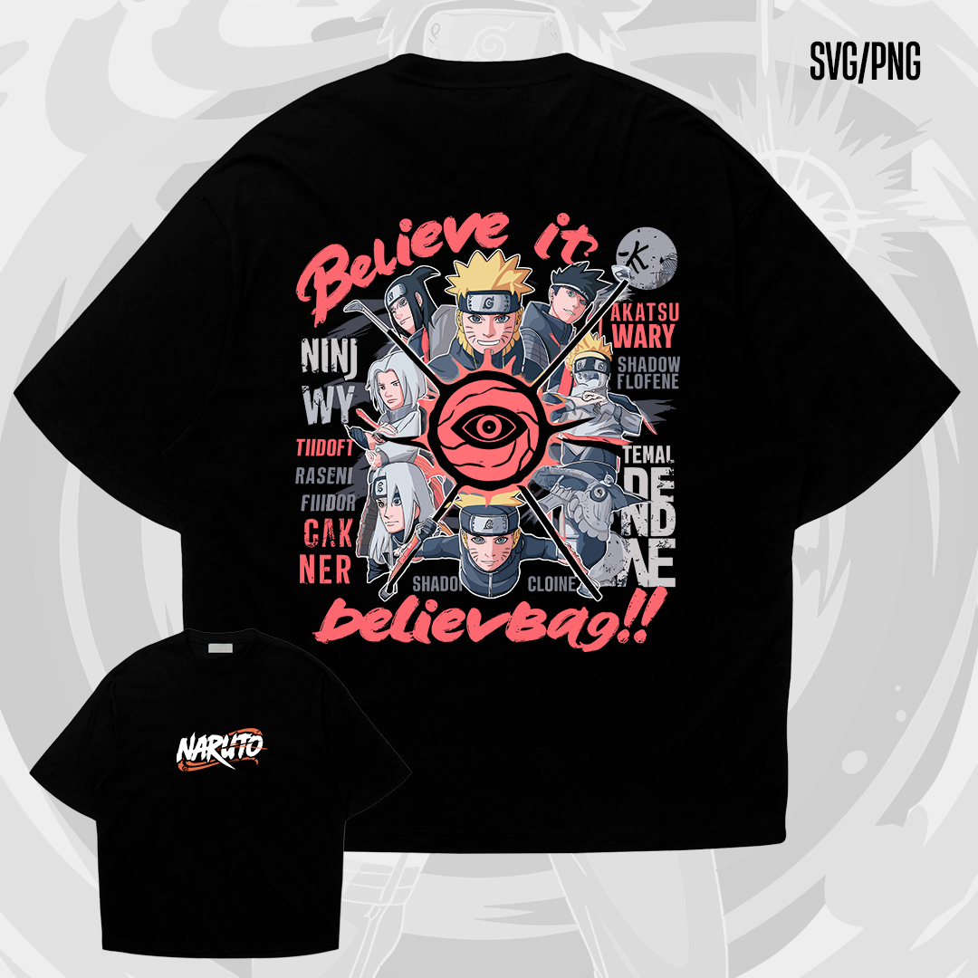 Digital illustration T-shirt design – Japanese pop culture inspired