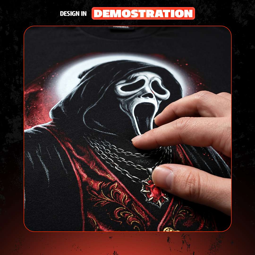 GhostFace mini pack collection tshirt design halftone