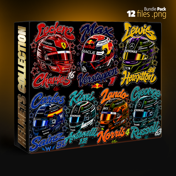 Helmets drivers pack tshirt designs DTF